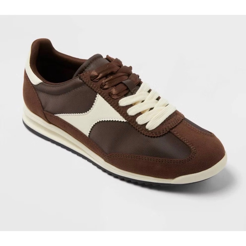 Universal Thread Persephone Brown Cream Retro Jogger Sneakers Womens 7.5 NEW